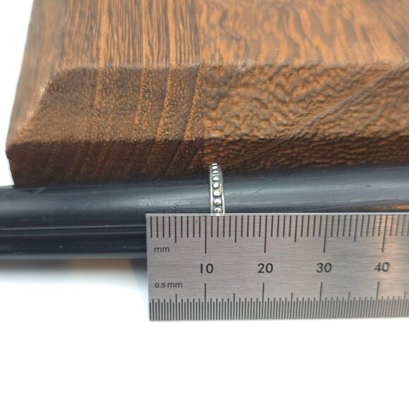 Size 4.75 Sterling Silver Silpada Dot Toe Band Ring A213 - Picture 5 of 6